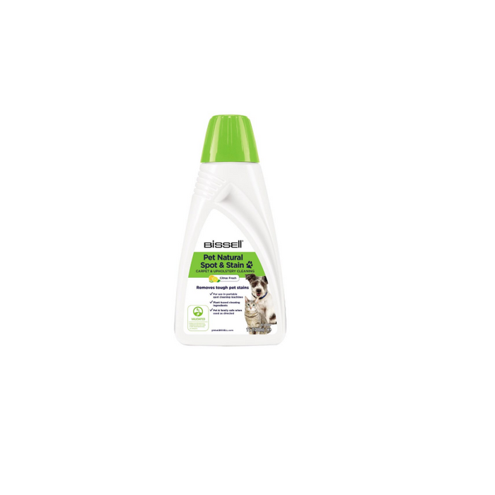 Solución Limpiadora De Alfombras Portátil Para Manchas De Mascotas Bissell, 2 L