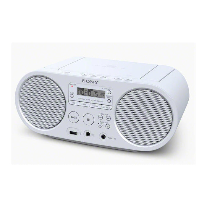 Sony Radio Cd Zs-Ps50 Boombox4 Vatios Blanco