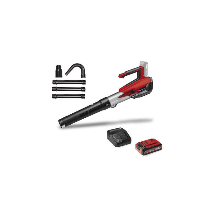 Soplador De Hojas A Batería Einhell Professional Gp-Lb 18/200 Li Rojo/Negro, 1x Batería De Iones De Litio 4,0 Ah Plus, Con Set De Limpieza De Canalones 4326649