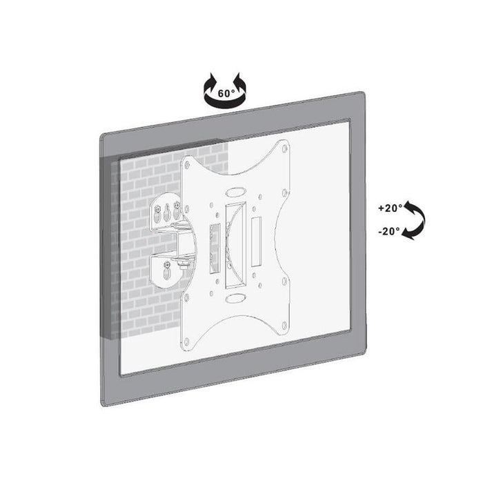 Soporte Para Televisor O Monitor 23-42" 30kg Universal Mc-501a B Max Vesa 200 Negro