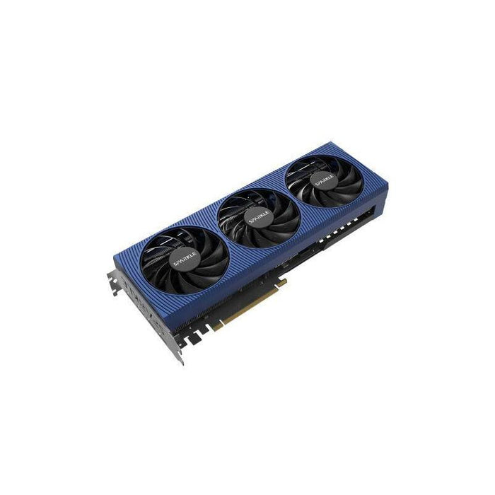 Sparkle Intel Arc A750 Titan Oc 8gb Ddr6 Pcie4 Hdmi 3 Dp 2200mhz Clock 0db Cooling Led Temperature Display Overclocked Vga Holder