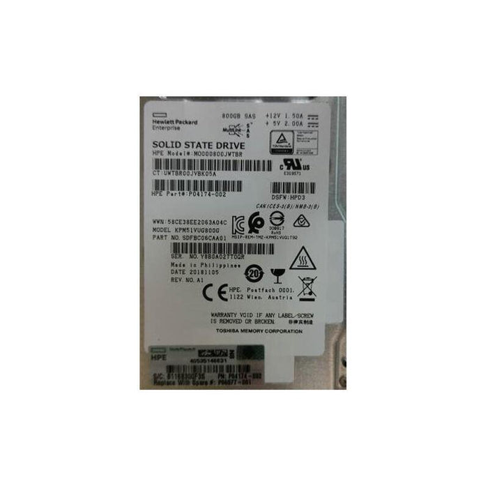 Ssd 800gb Sff Sas Mu Ds Sc - Warranty: 36m