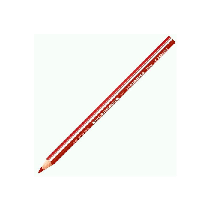 Stabilo Lápiz De Color Trio Grueso Rojo Cereza -Estuche De 12u-