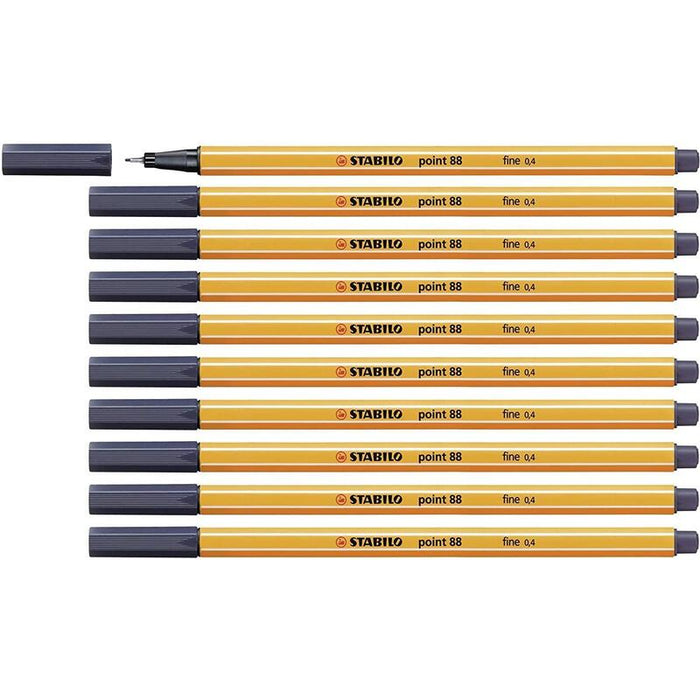 Stabilo Point 88 Rotulador Gris Payne -10u-