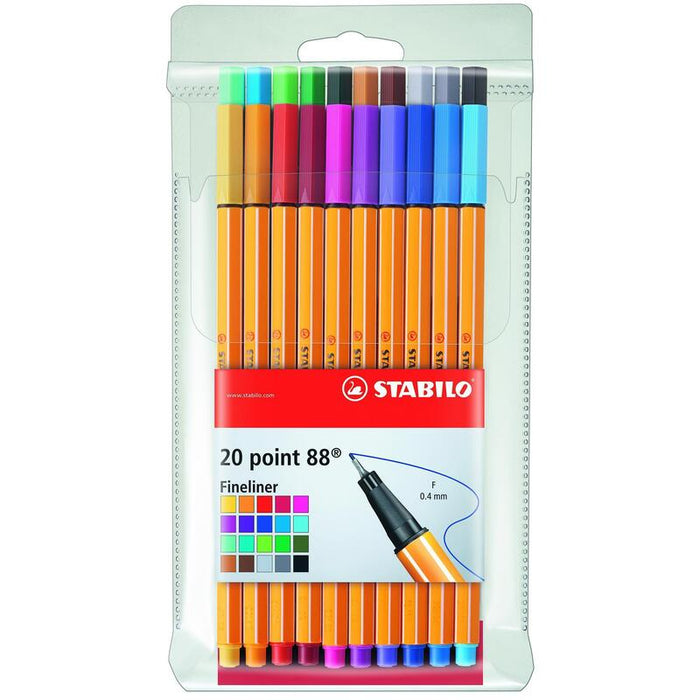 Stabilo Rotuladores Point 88 Colores Surtidos Estuche 20 Ud