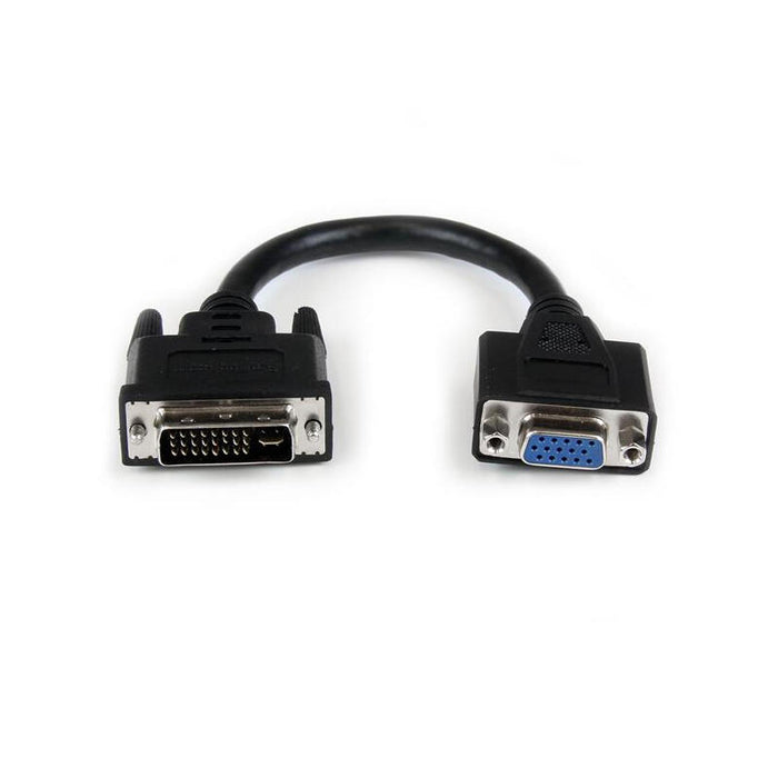 Startech Adaptador Conversor Dvi-I A Vga M/H 0.20m Negro Dvivgamf8in