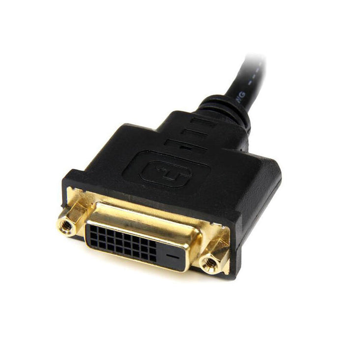 Startech Adaptador Hdmi A Dvi-D M/H 0.20m Negro Hddvimf8in
