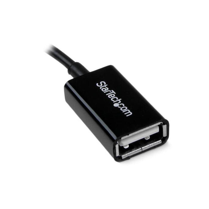 Startech Adaptador Otg Micro Usb A Usb M/H 0.10m Negro Uusbotg
