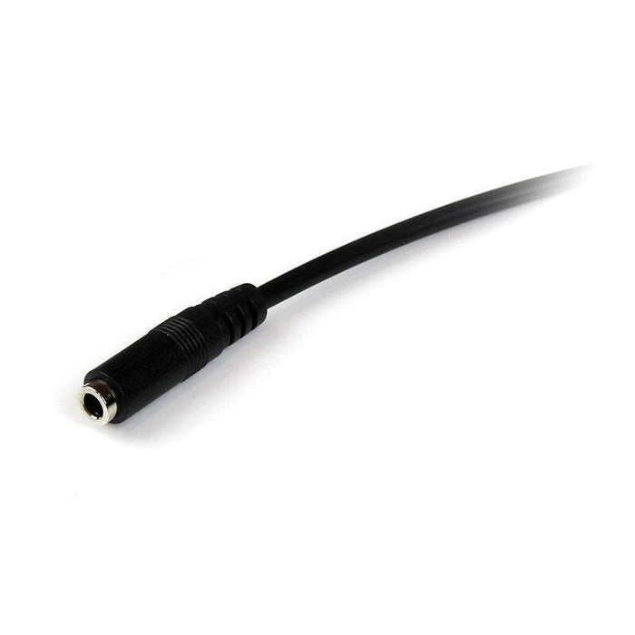 Startech Cable Audio Jack 3.5 M/H Alargo 4 Pines 1m Negro Muhsmf1m
