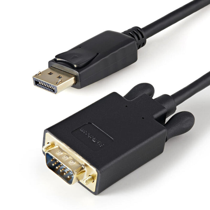 Startech Cable Conversor Displayport A Vga Activo 1080p 0.90m Negro Dp2vgamm3b