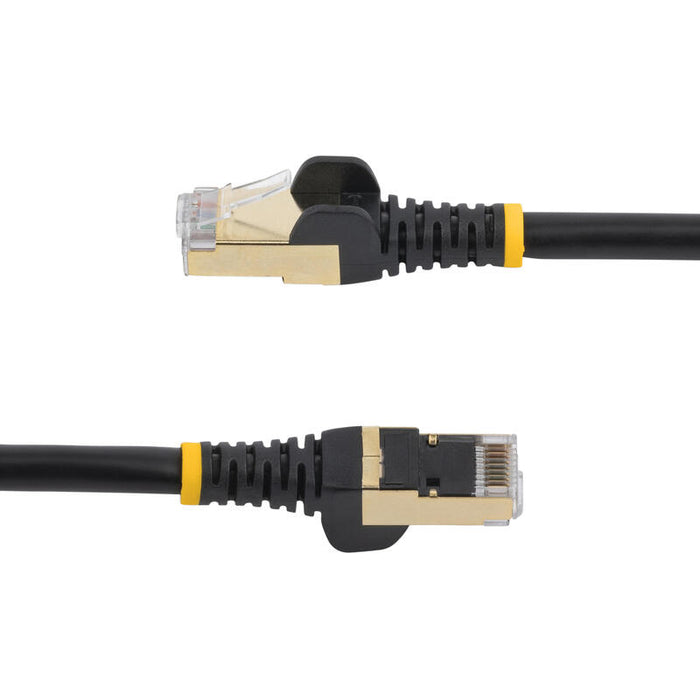 Startech Cable De Red Ethernet Rj45 Cat6a Blindado Stp 0.5m - Cable Sin Enganche Snagless - Negro