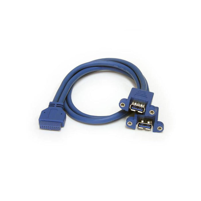 Startech Cable Extensor 50cm 2 Puertos Usb 3.0 Mon