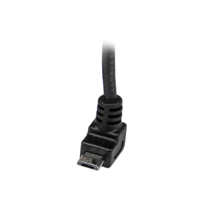 Startech Cable Usb 2.0 A Micro Usb Acodado 1m  Negro Usbaub1mu