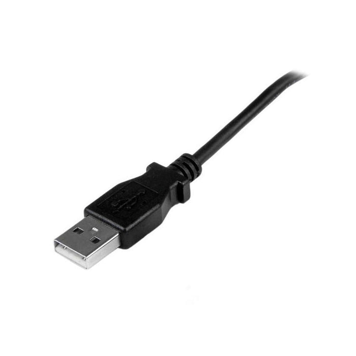 Startech Cable Usb 2.0 A Micro Usb Acodado 1m  Negro Usbaub1mu