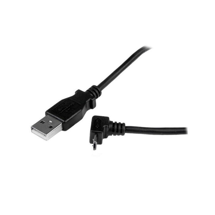 Startech Cable Usb 2.0 A Micro Usb Acodado 1m  Negro Usbaub1mu