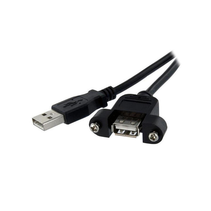 Startech Cable Usb Para Montaje En Panel Usb A M/H 30cm