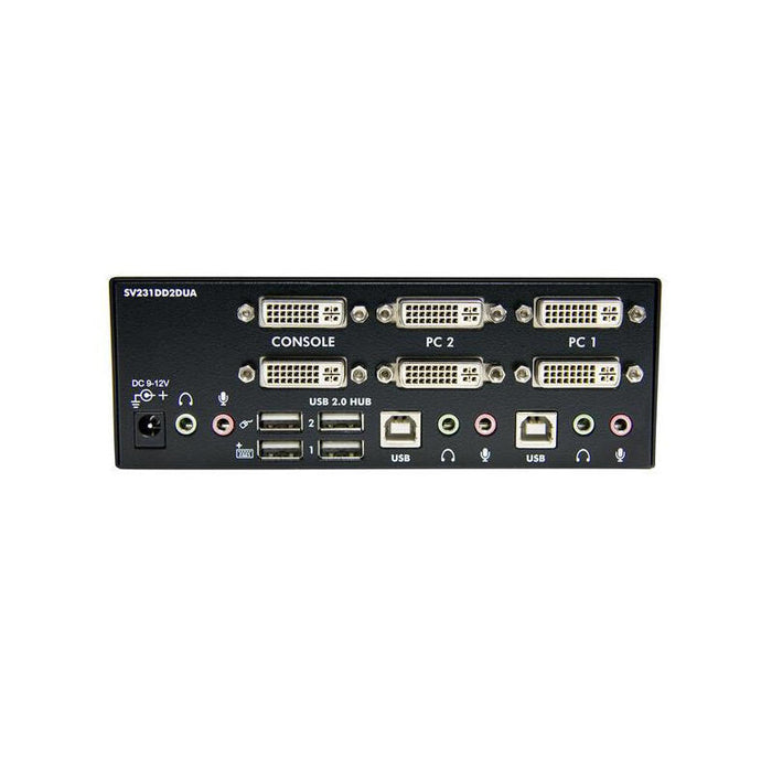 Startech Conmutador Switch Kvm 2 Puertos Doble Mon