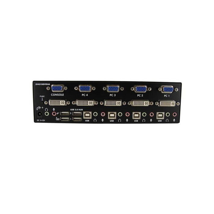 Startech Conmutador Switch Kvm 4 Ordenadores 2 Mon