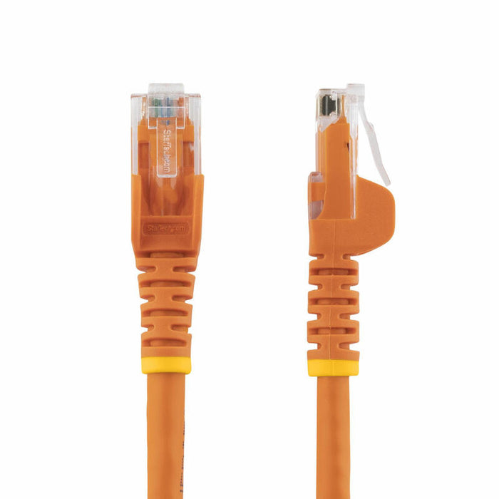 Startech.Com 3m Cat6 Ethernet Cable 10 Gigabit Snagless Rj45 650mhz 100w Poe Patch Cord Cat 6 10gbe Utp Network Cable W/Strain Relief Orange Fluke Tested/Wiring Is Ul Certified/Tia Category 6 24awg (N6patc3mor) Cable De Interconexión Rj-45