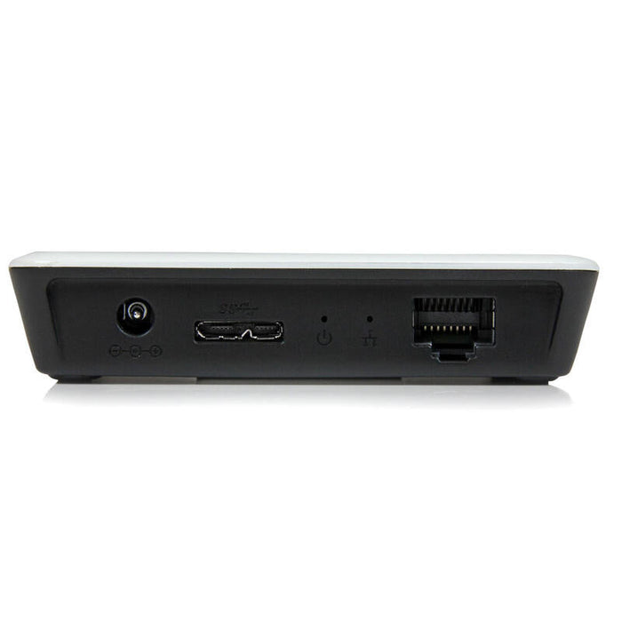 Startech.Com Adaptador De Red Nic Gigabit Ethernet Externo Usb 3.0 Con Hub Concentrador Ladron Superspeed 3 Puertos Con Corriente - Blanco,2 Años