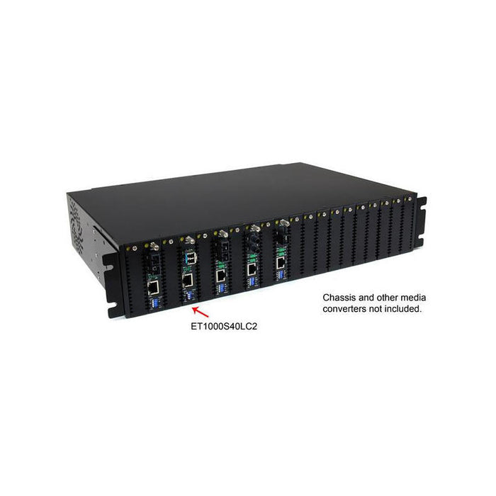 Startech.Com Conversor De Medios Gigabit Ethernet A Fibra Optica Monomodo Lc - 1x Rj45 Hembra - 40km 2 Años