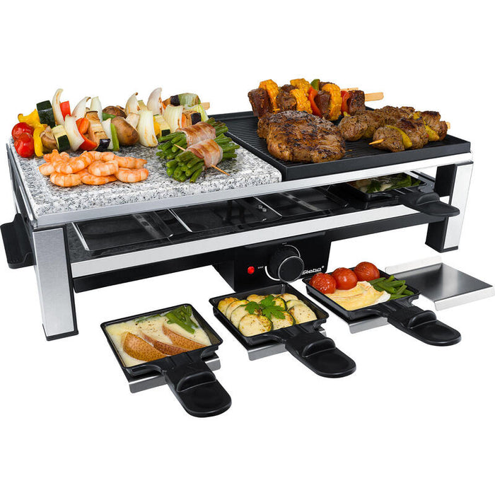 Steba Multi-Raclette Rc 108 Acero Inoxidable/Negro 631000