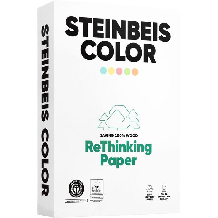 Steinbeis Color Gelb Recyclingpapier A 4 80 G 500 Bl.