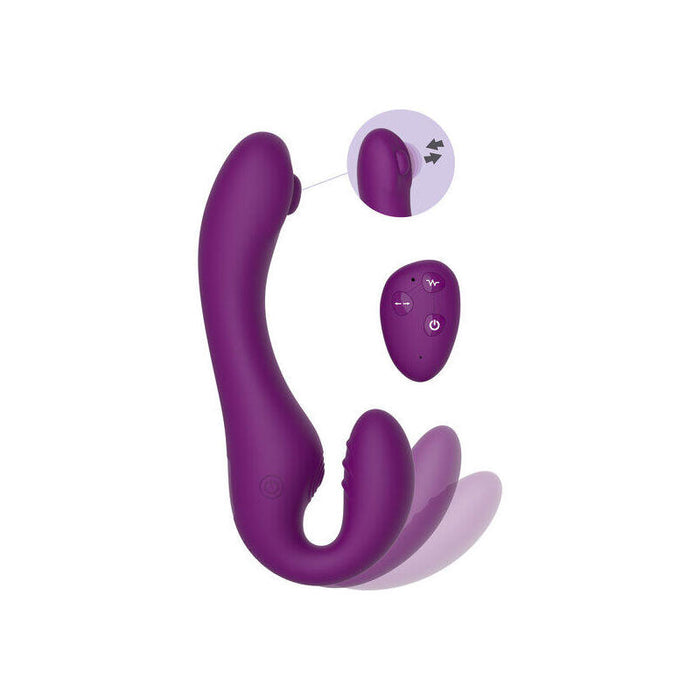 Strapless Vibrador De Pulsación Con Mando