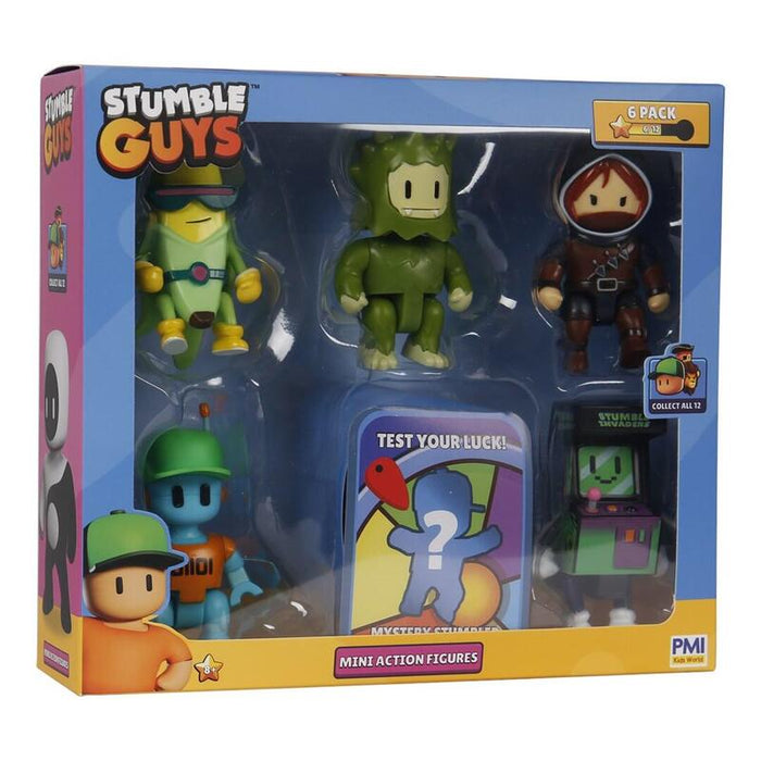 Stumble Guys S2 Mini Action Figures - 6 Pack Deluxe Box Ver.A