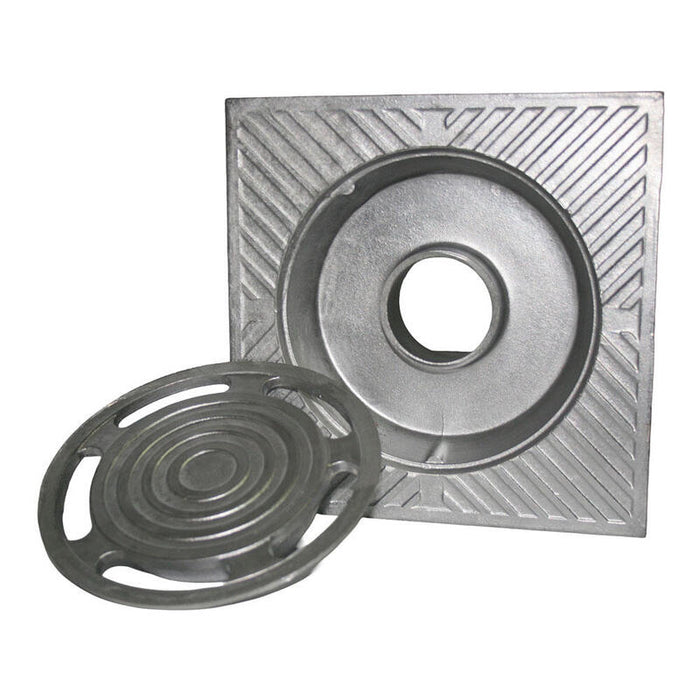 Sumidero De Patio, Aluminio, Classic, 20 X 20 Cm
