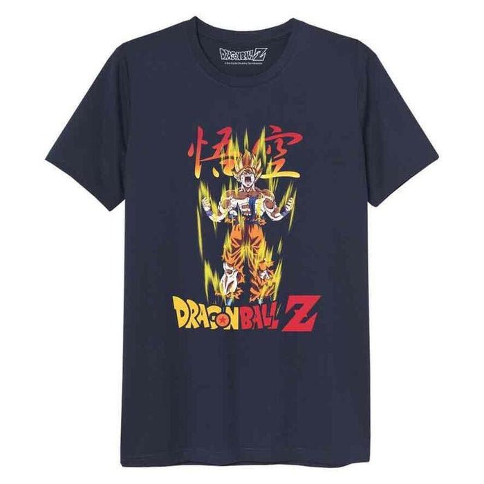 Super Saiyan Goku Talla Ll Camiseta Negra Chico Dragon Ball