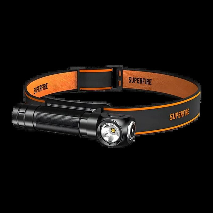 Superfire Usb-C 1000 Lúmenes 146 M Th04-S 3400mah Linterna Frontal Led Recargable