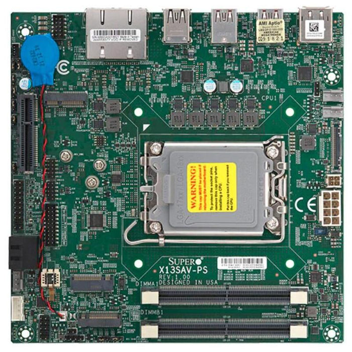 Supermicro Placa Base X13sav-Ps Mini-Itx Socket 1700 Ddr5-Only Single - Reacondicionado