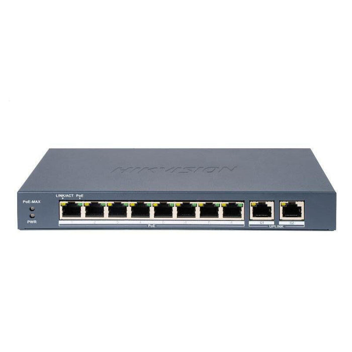 Switch Poe 8 Puertos 100mbps 2 Puertos Gigabit Rj45 No Gestionable