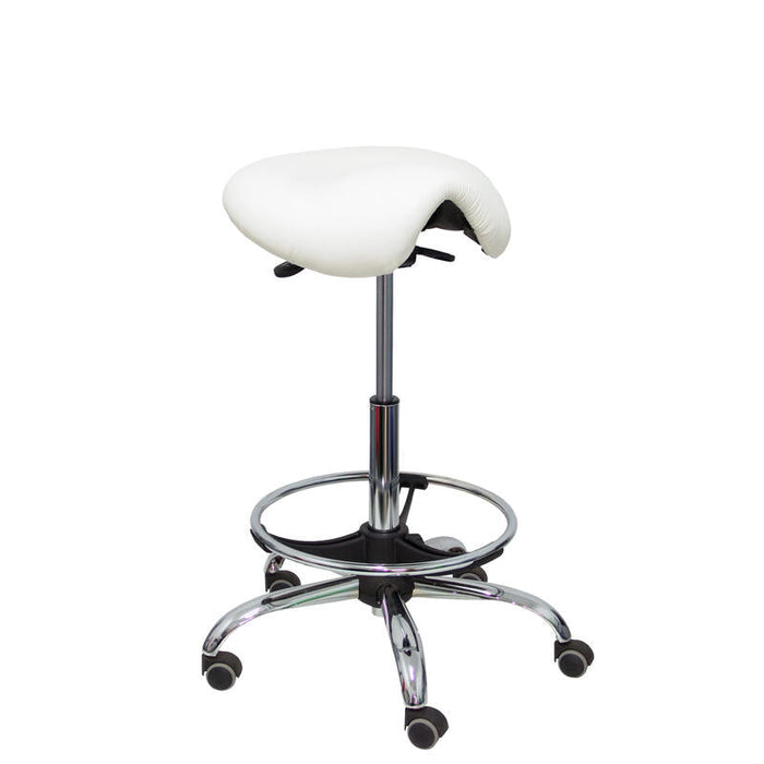 Taburete Alatoz Similpiel Blanco