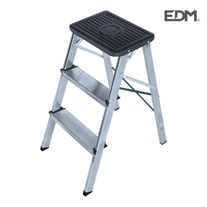 Taburete Aluminio 3 Peldaños Segun Une En 14183 Edm