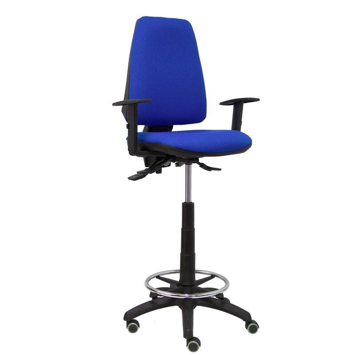 Taburete Elche S Bali Azul Brazos Regulables Rueda