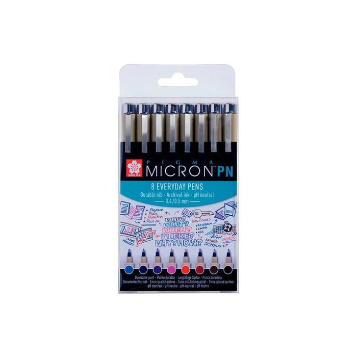 Talens Sakura Rotuladores Pigma Micron Pn Estuche De 8 C/Surtidos