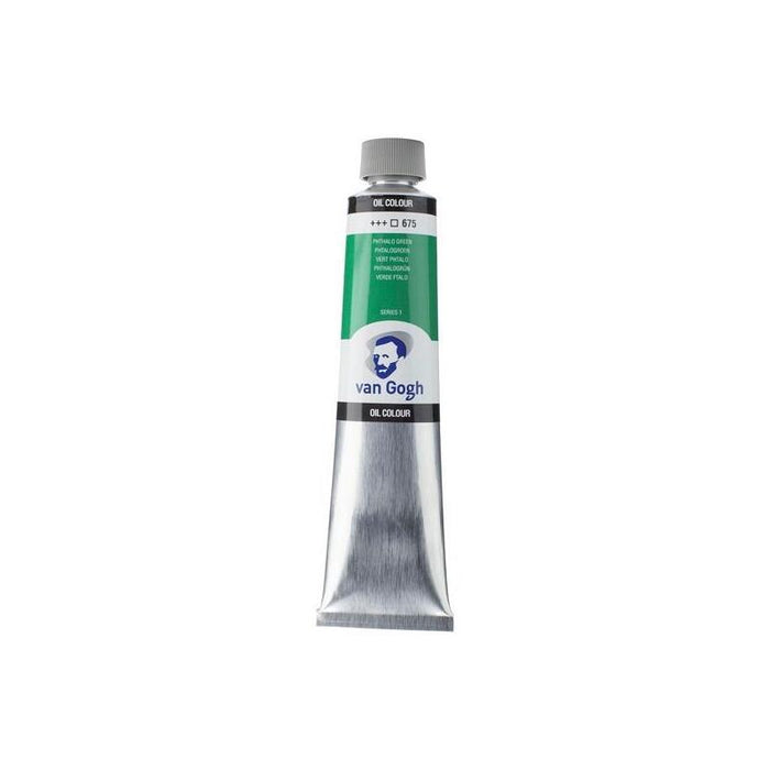 Talens Van Gogh Pintura Al Óleo Tubo 200ml Verde Ftalo 675 Transparente
