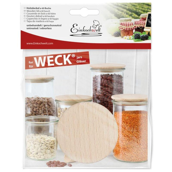 Tapa De Madera Weck 60mm Haya