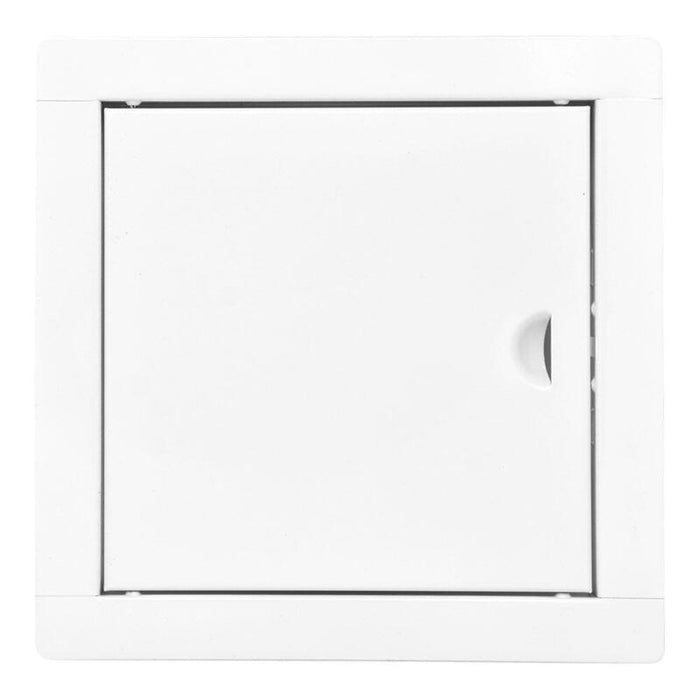 Tapa De Registro Empotrable Cuadrada De Acero Blanco 20x20cm