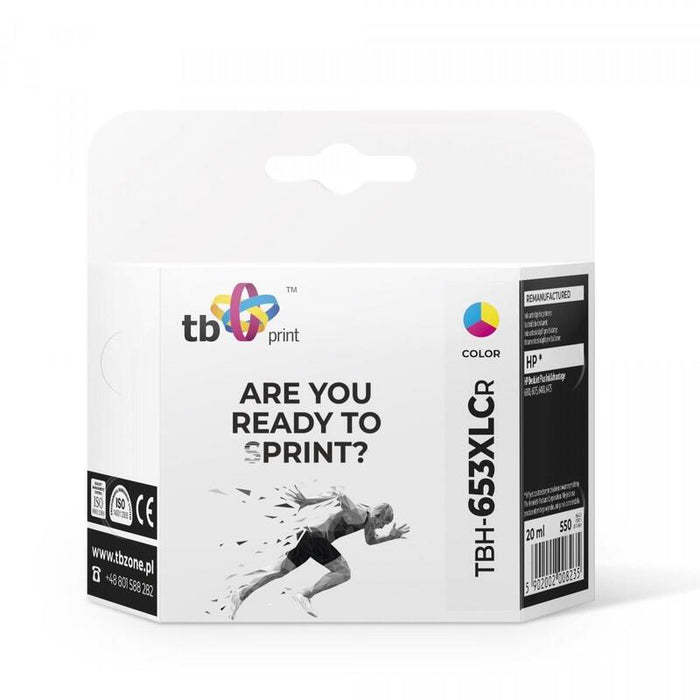 Tb Tinta Para Hp Dj6075 Tbh-653xlcr Cmy Ref.