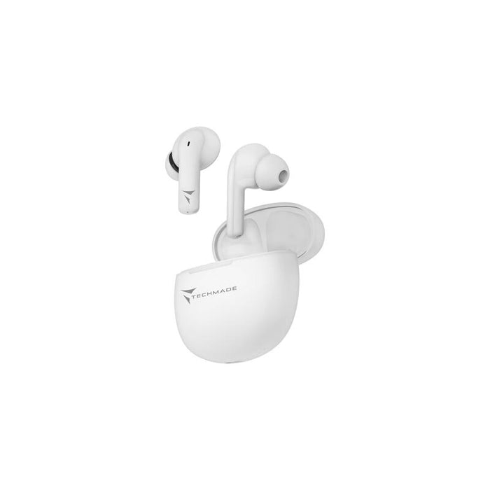 Techmade Tws Earphones Earbuds With Box White Tm-K201e-Wh