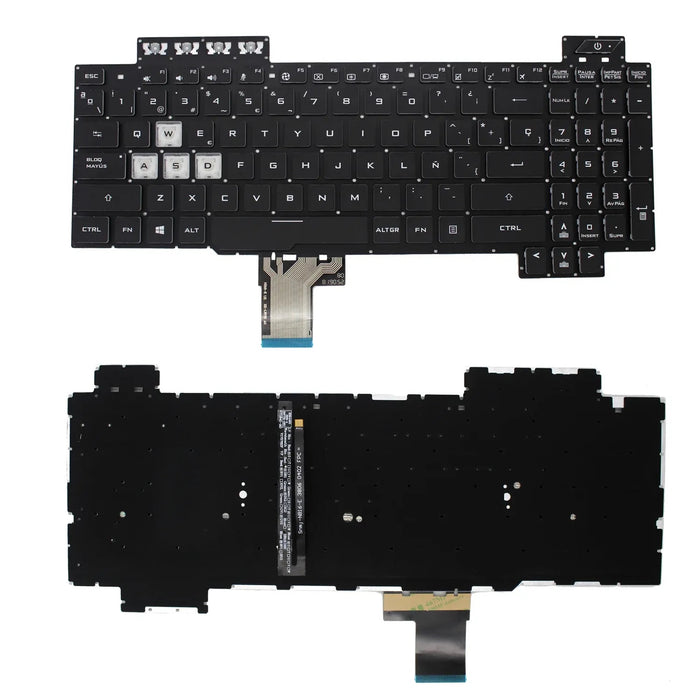 Teclado Para Portátil Asus Rog Strix Gl703 Gl703G Retroiluminado Sin Marco | 0Knb0-661Bus00