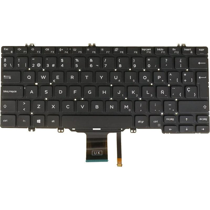 Teclado Compatible Para Dell Latitude 7300 5310 5300 Negro Español Con Retroiluminación  0dcj6k Dcj6k