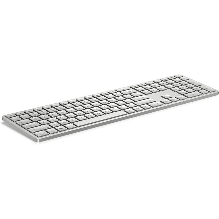 Teclado Español Inalámbrico Programable Hp 970 Blanco