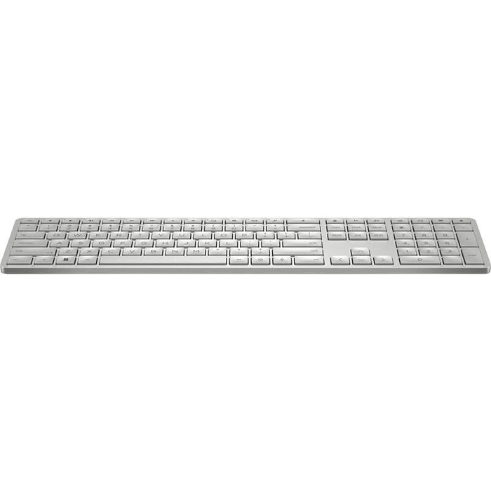 Teclado Español Inalámbrico Programable Hp 970 Blanco