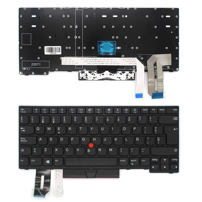 Teclado Español Lenovo Original Reacondicionado Para Portátil Lenovo Thinkpad T480s T490 T495 L480 L380 L390 Con Trackpoint 1 Año De Ganrantia