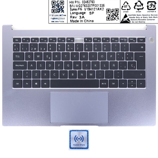 Teclado Retroiluminado Para Portátil Honor Magicbook 14 Nbb-Wahp9 W29
