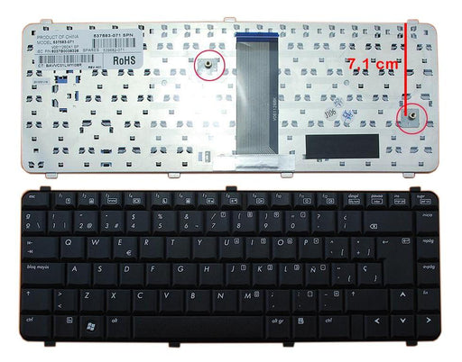 Teclado Para Portátil Hp Compaq 510 511 515 516 610 615 537583-071